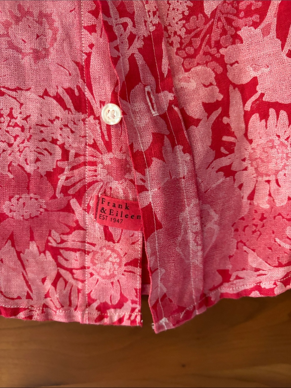 Frank & Eileen Pink Floral Barry Button-Down Shirt - Picture 4 of 7